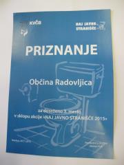 Priznanje Občini Radovljica